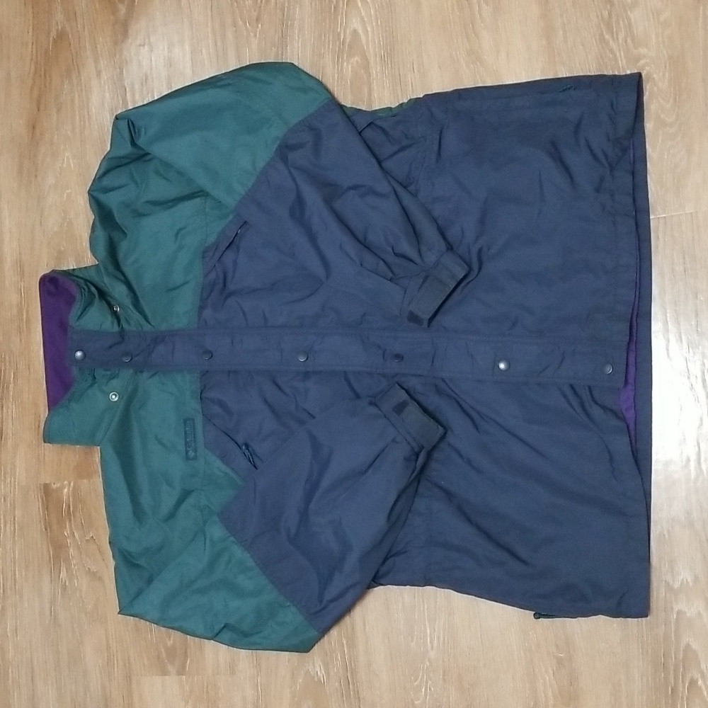 (XL) Columbia Men's Color Block Hoodless Jacket Seasonal Lightweight Athletic